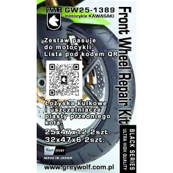 Kawasaki zestaw naprawczy przedniej osi KAWASAKI  GW25-1389