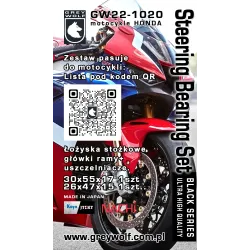 Zestaw łozysk i uszczelniaczy do mmotocykli Honda